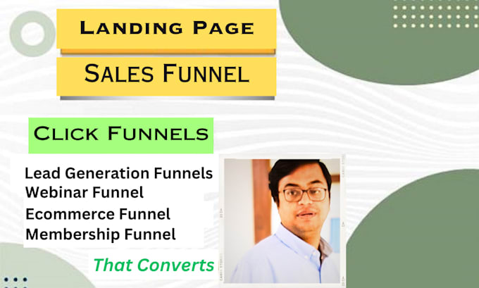 Design wordpress landing page salesfunnel and clickfunnels by Mukesh