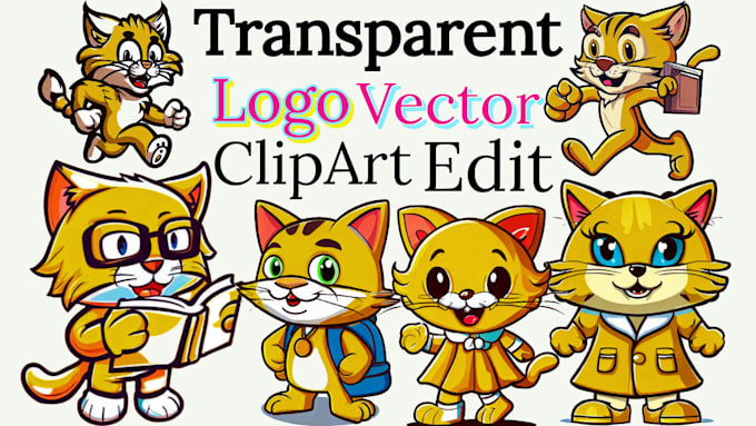 design transparent logo or edit vector,clipart,cartoon