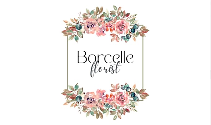 create your flower shop logo elegantly