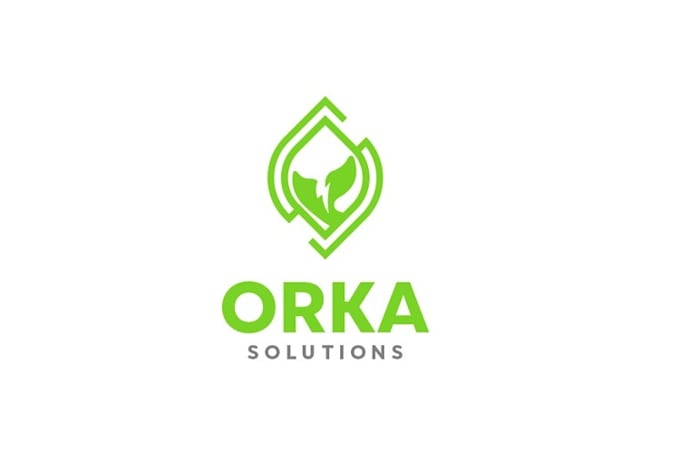 make unique environment, eco, green and natural logo