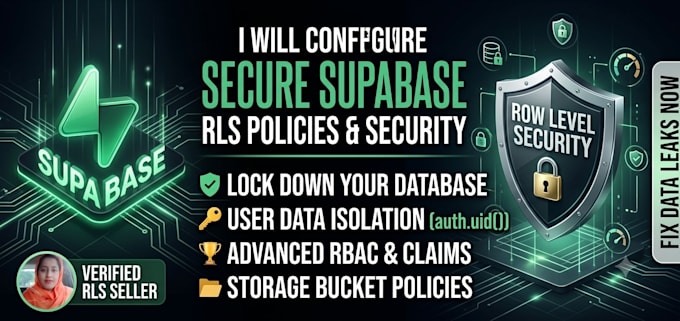configure secure supabase rls policies and database security