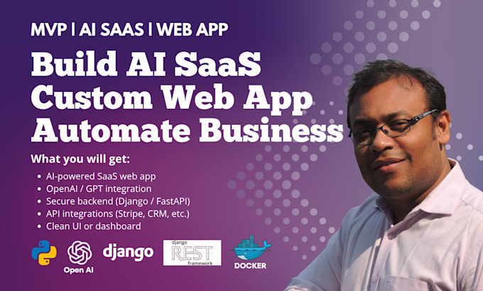 build ai saas app for you startup business