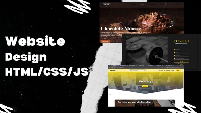 Design an html css javascript website for you by Pixolys | Fiverr