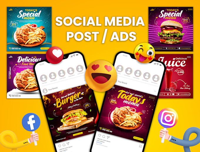 Design attractive facebook ads and instagram post or any social media ...