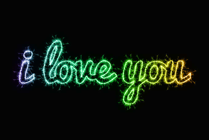create your name or text as fireworks
