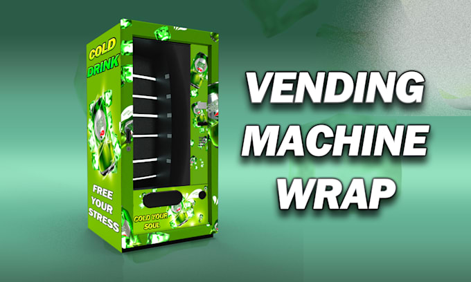 design atm machine and vending machine wrap design for you
