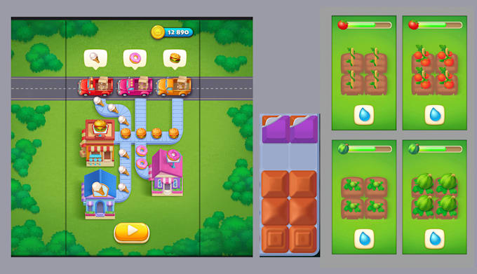 create 2d graphics art for game or app