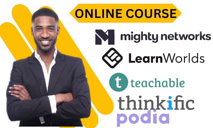 setup online course on mighty networks learnworlds podia teachable thinkific