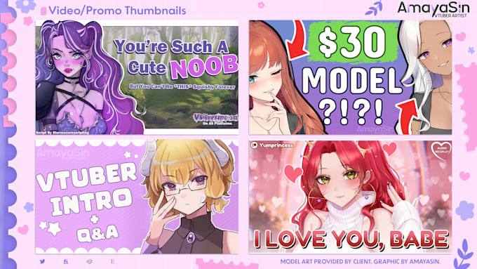 make a custom vtuber thumbnail