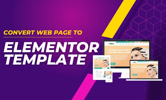 clone web page into wordpress page template or elementor template