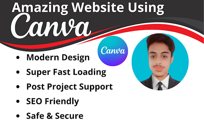 design a amazing website using canva,canva website design ,business website