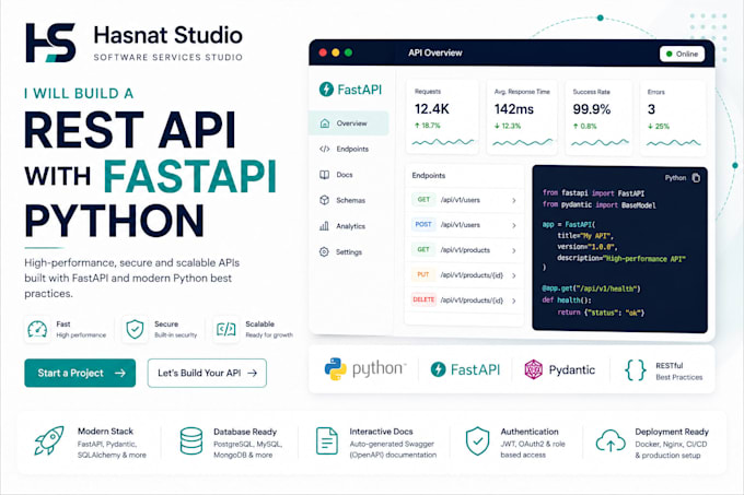 build a rest API with fastapi python