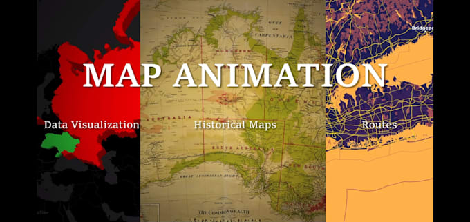 create custom map animations for documentaries, travel and youtube videos