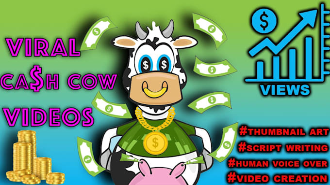 Create cash cow videos with script and voice over by Blurred_media | Fiverr