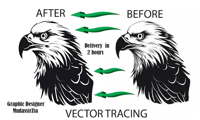 Do vector tracing image, text, logo or anything in two hours by ...