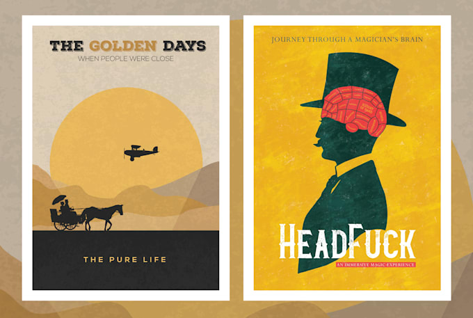 create a professional unique minimal movie poster