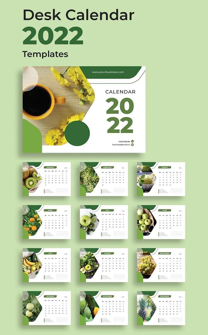 Calendar Design Create Create a calendar design by Azkiyatsany | Fiverr