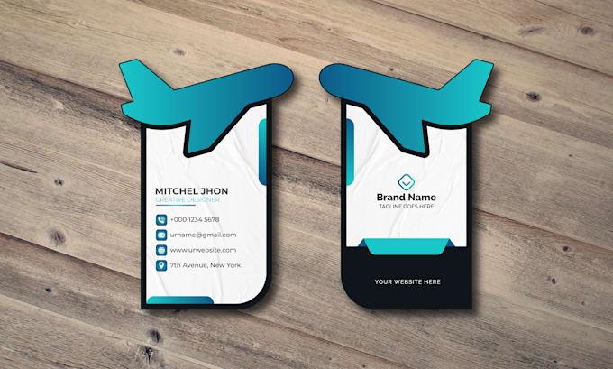do creative die cut business card design for you
