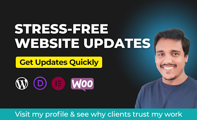 update, edit, customize and support your wordpress website