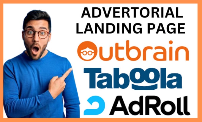 Create advertorial landing page for native ads outbrain ads taboola