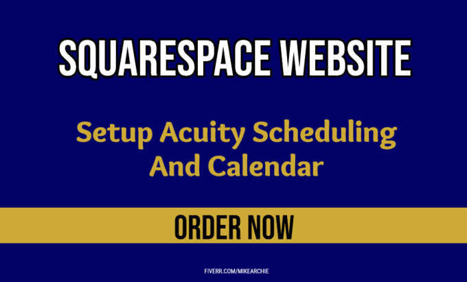 Add acuity scheduling and calendar in squarespace website