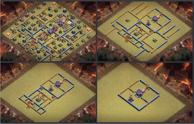 create a custom professional clash of clans base for you
