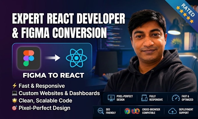 build react website or convert figma to react
