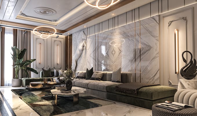 do 3d interior design and realistic 3d rendering using sketchup