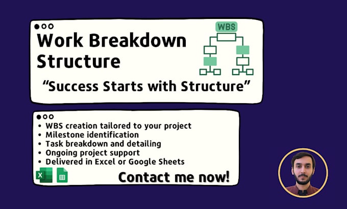 create a work breakdown structure for your project