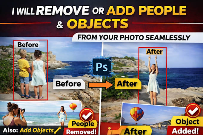remove or add people and objects from your photo seamlessly