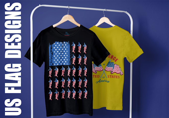 create US flag or country patriotic t shirt design