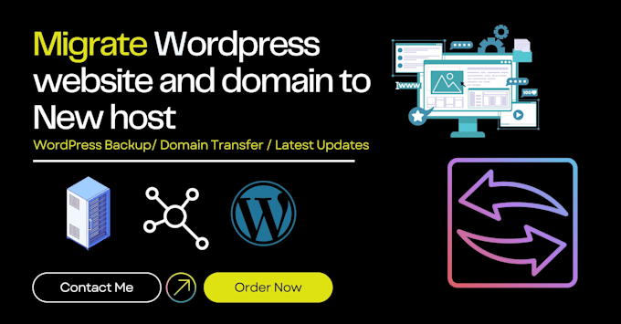 migrate wordpress website and domain to another host