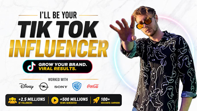 be your 2,3m tik tok influencer