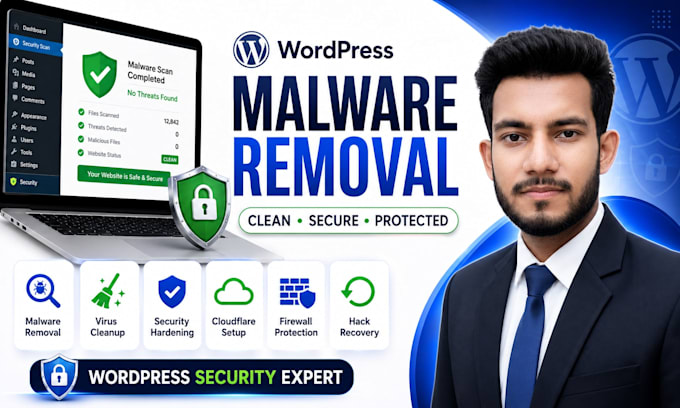 remove wordpress malware, fix hacked website, and secure your website