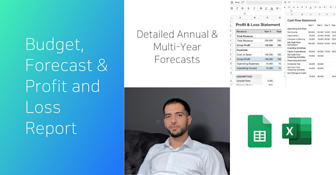 create your dashboard , forecast, valuation and profit and loss report