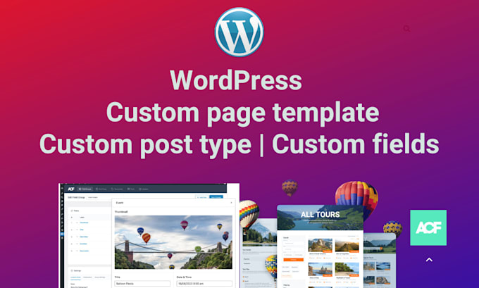 Create custom page template post type for your wordpress website by