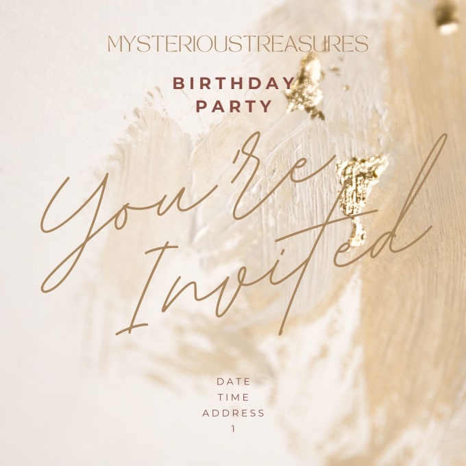 Templates for birthday invatation by Mysteriotai | Fiverr