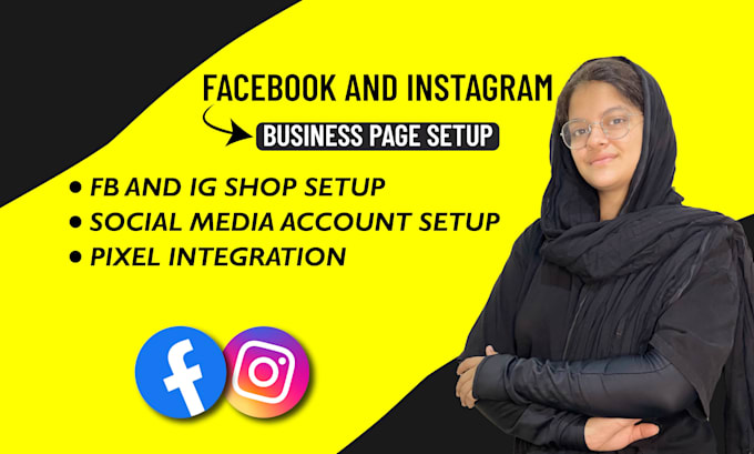 create, optimize, design facebook and instagram business page and shop