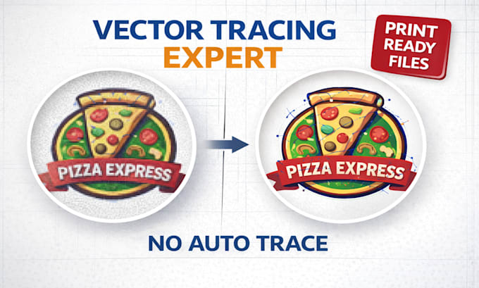 vectorize, redraw image, convert logo to vector