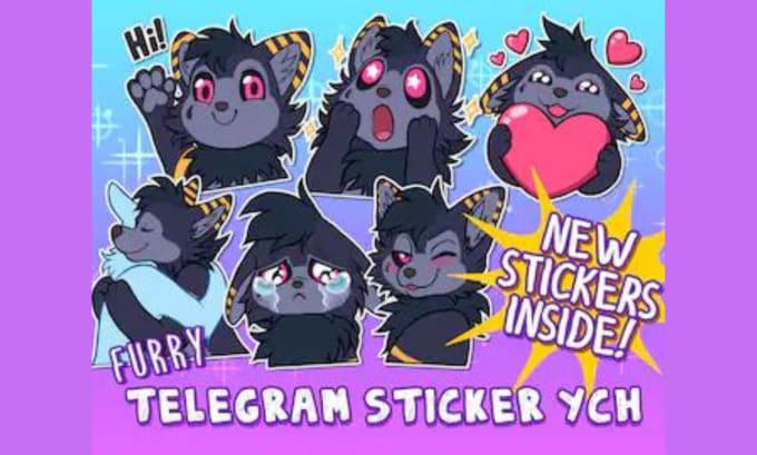 create anime telegram stickers for you