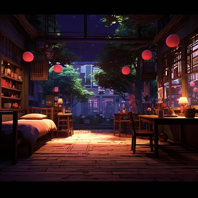 Draw 2d anime background for visual novel, game art by Aayushirani7 ...