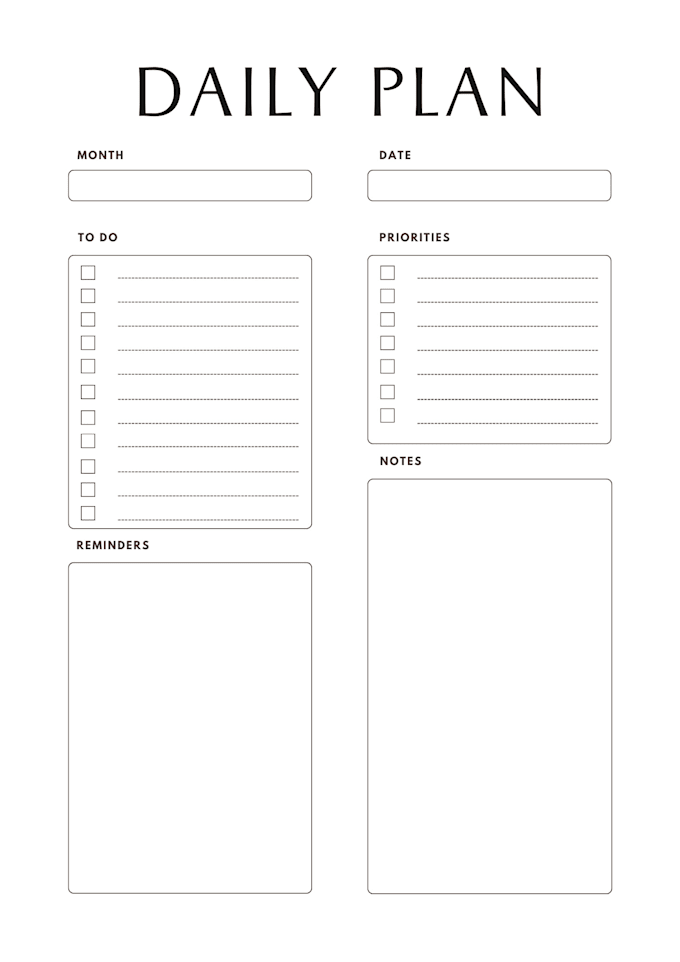 Design a planner for daily use by Tokibokki Fiverr