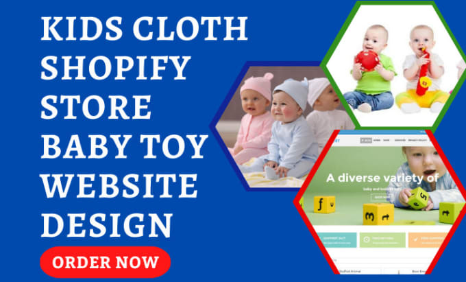 Design stunning kids baby shopify store baby clothes website kids