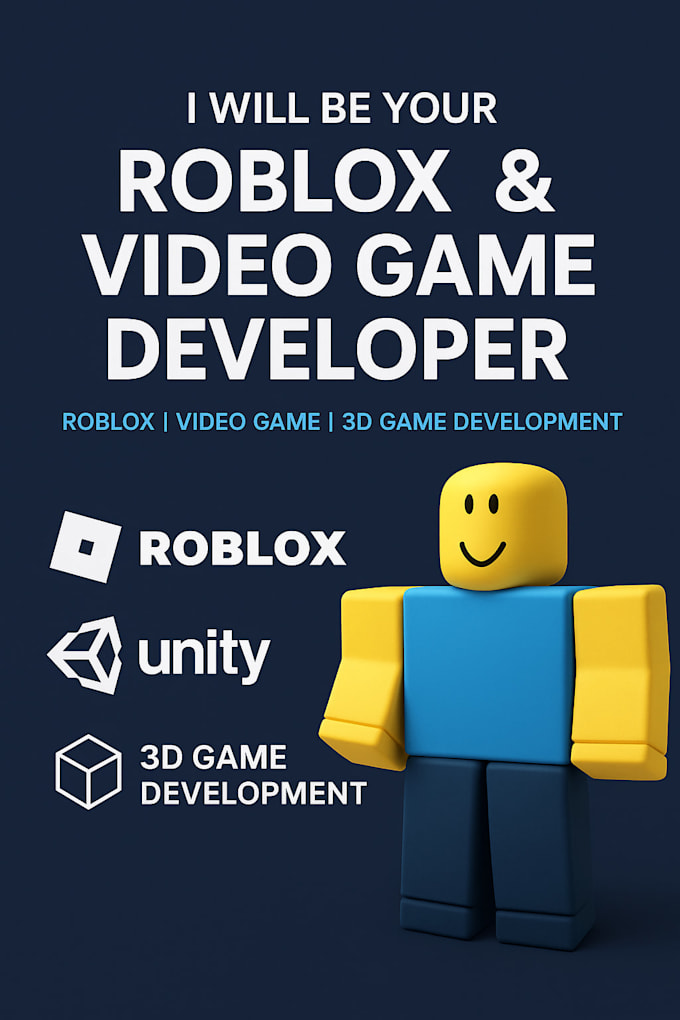 be your roblox, video game developer, 3d game development game development unity