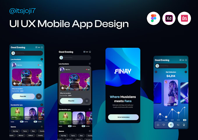 Design website ui, dashboard, mobile app ui ux, ui ux design, wireframe ...