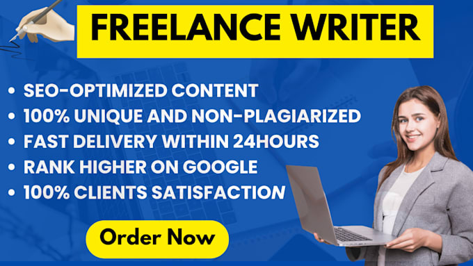 be your freelance writer for articles and blog post