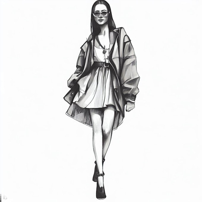 Draw fashion collection, illustration or sketch by Woobroo | Fiverr