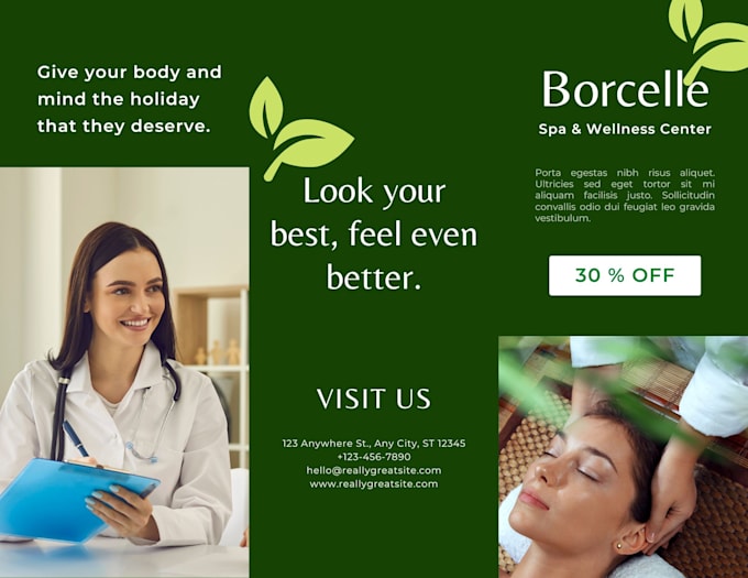 design professional trifold or bifold brochure