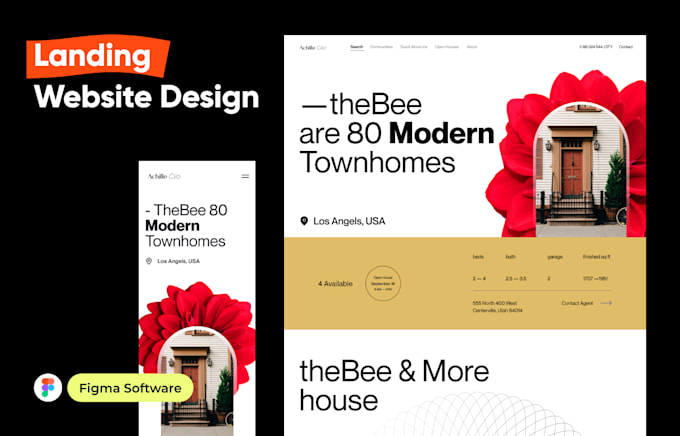 do UI UX design by figma for website and landing page