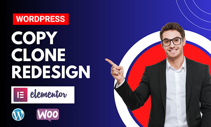 copy clone redesign wordpress website using elementor